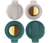 Ventilador de cuello pequeño Whirlwind con clip, 2 en 1, portátil, sin aspas, con 3 velocidades, manos libres, silencioso y redondo (rosa)