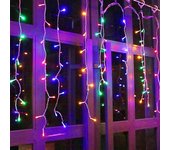 5M Icicle String Lights LED Curtain Eave Garland 0.4-0.6m Fairy Lights 110V 220V Garden Street Birthday Party Wedding Decor
