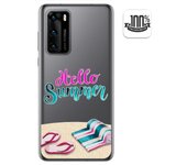 Tumundosmartphone Funda Gel Transparente para Huawei P40 diseño Summer Dibujos
