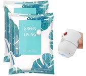 2 Piezas Bolsas de Almacenaje al Vacio Con Bomba de Aire Eléctrico, 60x80cm Bolsa Vacio Ropa Con Bomba EléCtrica, Bolsas de Vacío Reutilizables Para Ropa de Cama, Mantas, Almohadas, Ropa De Cama