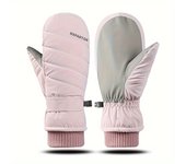 Guantes de Color Macaron con Agarre Seguro - Impermeables, Antideslizantes, Forrados con Polar Cálido para Esquí y Ciclismo