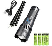 New upgrade GT61 High Power Led Flashlights Super Bright Spotlight Tactical flashlight Zoomable Outdoor Emergency Camping Torch