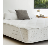 NATURALS - Topper - Protector Colchón Microfibra 400 Gramos - Antibacterias, Transpirable, Ligero y Confortable - Fácil Colocación - Cama 90/105/135/150/180 - Fabricado en España