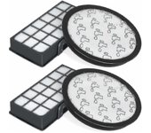 Juego de 2 filtros Hepa para Rowenta Silence Force Cyclonic 4AAAA Ro7647ea Ro7663ea Ro7676ea Ro7681ea (modelo Ro76xx) aspiradoras, filtro de repuesto