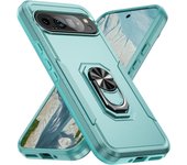 Case for Google Pixel 9 Pro XL Pixel 8 Pro 8A Shockproof Armor 360° Car Magnetic Ring Holder Soft Edges Phone Cover