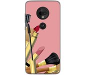 Tumundosmartphone Funda Gel Tpu para Motorola Moto G7 / G7 Plus diseño Brochas Dibujos