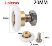 2PCS Shower Door Rollers/Runners/Wheels Single Wheel 19/23/25/27mm Sliding Roller Bearing Wheel Runners Replacement Hardware