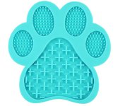Dog Silicone Licking Pad Paw Shape Pet Slow Food Mat With Suction Cup Slow Food Pet Cat Dog Licking Mat