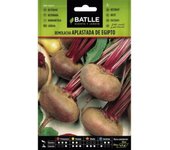 Batlle Semillas de Remolacha de Mesa Aplastada de Egipto - Variedad de Buena Precocidad - Color Rojo Intenso - Cultivo Resistente