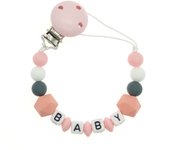 Cadena para chupete de bebé, juguete para bebé, cadena con forma de gota de pelo, cadena de dentición de silicona, productos para bebés