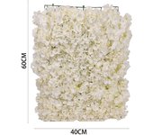 Poenia Arte Floral - Jardín Vertical Flor de Hortensia Artificial - 60x40cm - REF 631042 - Decoración - Realista