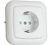 Base Schuko empotrable.16A/250V~ Electro Dh 36.530/B, color blanco, 8430552107131