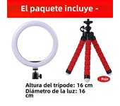 16/26/33cm LED Selfie Ring Light Photography Round Fill Lighting With Adjustable Tripod Phone Stand for Makeup Tiktok Video Live