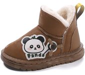 Cotton Slipper Boys and Girls Winter Added Fleece Warm Stepping on Poo Feeling Non-slip Indoor Home Children's Plush Cotton Drag