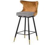 Taburete Bar Velvet Amarillo Clinton 46x53x105 Cm