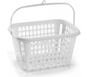 CABLEPELADO Cubo de Basura con tapa, Cubo basura Industrial, Cubo basura Plástico con asas metálicas, Contenedor residuos, 40 cm alto x 33 cm Diámetro superior, Capacidad 21 Litros, Transparente