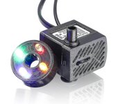 Mini bomba de agua con Led, 180L/H, 3W, Tanque de peces pequeños, Jardín, Pozo, Estanque de Jardín, Bomba de Fuente de Agua
