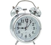 Euroxanty EUROXANTY Reloj Despertador Plateado | Sonido Fuerte | Diseño Clásico