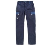 Workteam Pantalón de trabajo hombre de tejido elástico y multibolsillos