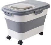 13/33LB Cat Dog Food Storage Container Collapsible Dry Cat Food Box With Lids Airtight Sealing Kitchen Grain Rice Storage Box
