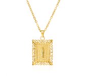 Gold Color 26 Alphabet Necklace For Women Men Stainless Steel Initial Letter Clavicle Chain Choker Birthday Party Jewelry Gifts