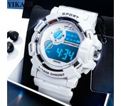 YIKAZE Kids Watches Fashion Luminous Waterproof Alarm Clock  Watches Boys and Girls Student Smart Electronic Watch Gift
