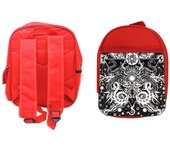 MERCHANDMANIA PACK MOCHILA ROJA Y ESTUCHE azathoth hp lovecraft pesadilla la llamada de cthulthu school material