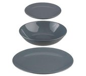 5 FIVE Vajilla 18 Piezas Color Gris - Utensilios de Cocina Especial