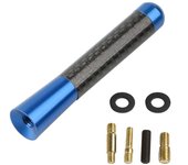 Carbon Fiber Car Roof Antenna Universal  3.5cm 8cm 12cm Black Red Blue Colorful Radio Aerial Antenna Set Car Styling Accessories