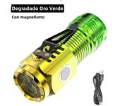 Three-eyed Monster LED Strong Light Flashlight Rechargeable Multifunctional Portable Outdoor Home Mini Flashlight Cap Clip Light