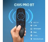 G10S Universal Voice Remote Control 2.4G Wireless Backlit IR Learning with Gyroscope Air Mouse Control for Android TV PC