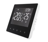 LED ATOMANT Termostato digital Inteligente WiFi para calefacción con control desde el móvil, compatible con calderas de gas, eléctricas o sistemas de suelo radiante, manejo mediante app Smart Life, integración con Alexa y Google Home, pantalla táctil