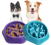 Cuenco de Alimentación slow para Perros, Cuenco de comida para Perros antiasfixia, Cuenco Interactive type rompecabezas