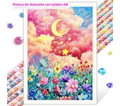 AB Diamond Painting Flower Tulip Diamond Mosaic Embroidery Cross Stitch DIY Beautiful Landscape Home Decoration Gift New Product
