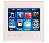 Mini Bluetooth-compatible 2.8 HD Screen Wall Amplifier Music Center Sound System TV Tablet Smart Digital Stereo FM AUX