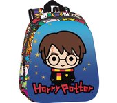 SAFTA - MOCHILA 3D HARRY POTTER 33x27 cm - Mochila con Asas Ajustables y Espalda Ergonomica - Mochila con Compartimientos con Cremallera - Mochila Diseño Único y Licencia Oficial By HARRY POTTER