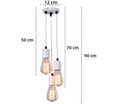 LED Linear Pendant Lights E27 90-260v Bedroom Living Room Decoration Hanging Lamp Restaurant Bar Cafe Indoor Lighting Fixtures