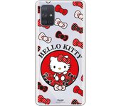 Funda original compatible con Samsung Galaxy A71 - Hello Kitty Lazitos de Colores