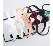 5pcs 2inch Grosgrain Ribbon Hair Bows with Headband Plastic Teeth Hairbands Girls Headbands Children Kids Hair Accessories