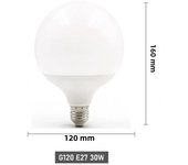 LED Bulb E27 30W 20W 15W 220-240V G80 G95 G120 Energy Saving Global Light Lampada Ampoule led Light led Lamp Vanity Light Bulbs