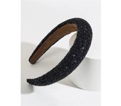 Glamorous Beaded Hairband Bling Crystal Pearl Baroque Headband Wide Cross Headband Sparkly Gorgeous Women Hair Accessories