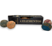 Esferas Mágicas 4 Elementos AROMANZA - Iluminarte Argentina - 4 bombitas defumación Fuego, Tierra, Aire y Agua