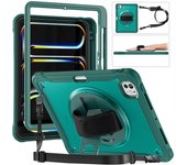 For iPad Pro 11 12.9 13 inch 2024 Case Shockproof Cover iPad Air 11 4th 5th 10 10th 10.9 10.2 9/8/7th 11th Generation Case+Strap