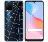 Funda Silicona Transparente para Vivo Y21 / Y21s / Y33s diseño Araña Dibujos