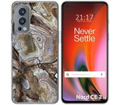 Funda Silicona para OnePlus Nord 2 5G diseño Mármol 14 Dibujos