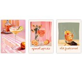 Set de 3 cuadros calidad premium con marco de madera - 30x40 cm o 50x70 cm - POSTER LAB