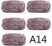5pcs X100g Soft Velvet Yarn For Knitting Sweater Scarf Blankets Thick Crochet Yarn Threads
