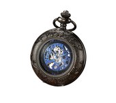 Luxury Retro Golden Hollow Skeleton Mechanical Pocket Watch Mens Fob Chain Steel Exquisite Sculpture Women Men Pocket Wath Gifs