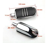 32mm 1-1/4" Highway Pegs Adjustable Motorcycle Footpegs For Harley Electra Glide Ultra Classic FLHTCU Sportster XL Dyna Softail