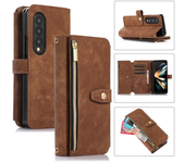 Crossbody Wallet Case for SamsungZ Fold 5  Fold 4 Fold3 Fashion Metal Snap Leather Card Holder Lanyard Phone Cover Fold 5 Fundas